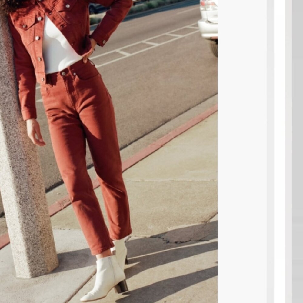 Everlane High Rise Straight Edition 01 Denim Jeans 31 Ankle